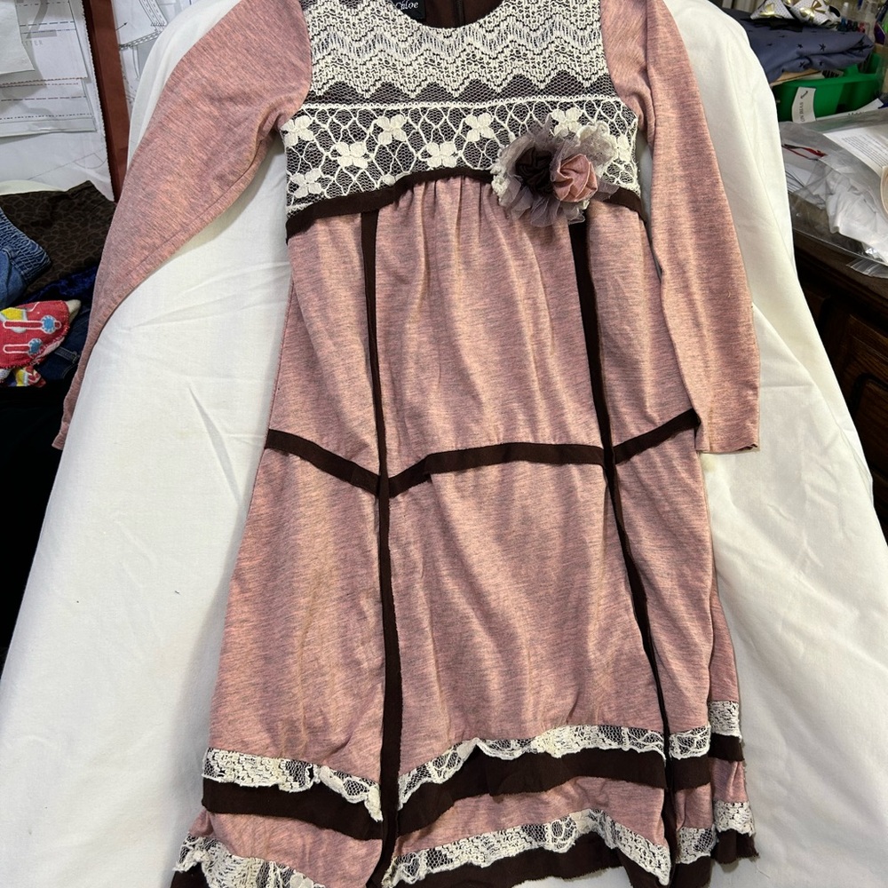 Isobella & Chloe Pink Tiered Ruffled Sundress